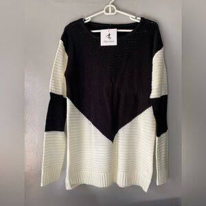 Black and White Women's Sweater